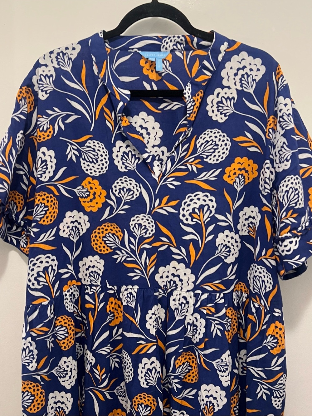 Draper James Simone Abstract Dahlia Print Dress with Pockets Size XXL - Picture 5 of 9